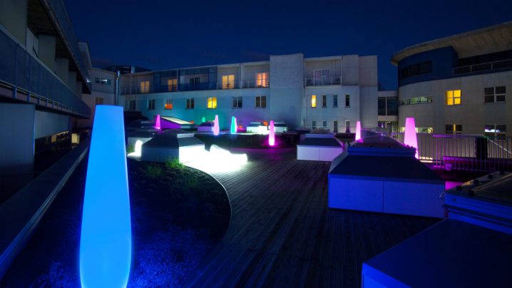 Water center roof terrace at night | Viiking Spa Hotel | Spa in Pärnu