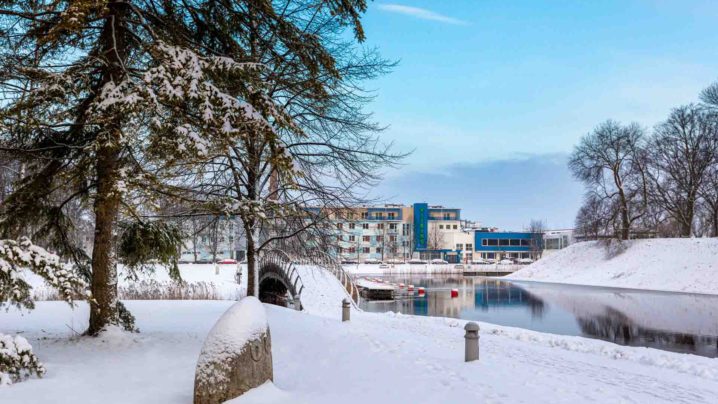 Talvine vaade I Viiking Spaa Hotell I Majutus Pärnus